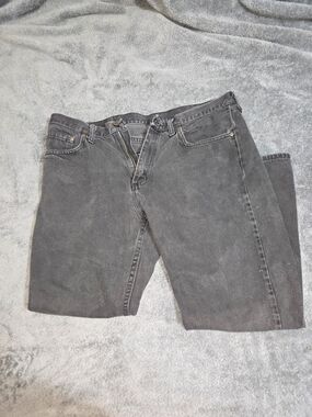 Wrangler Men's Washed Black Relaxed Jeans